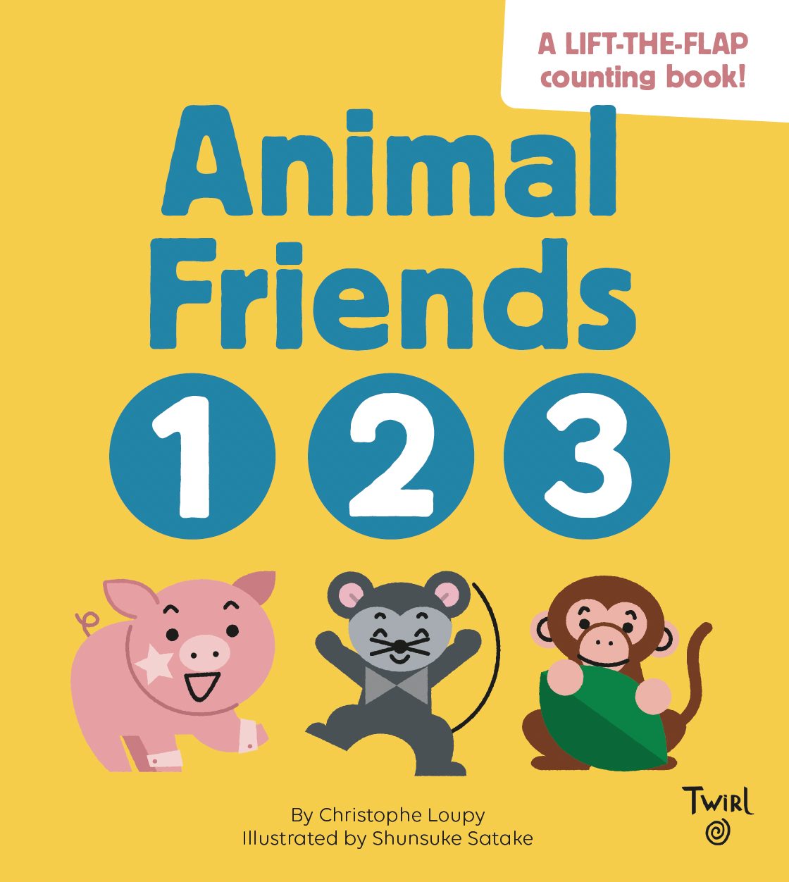 Cover image of "Animal Friends 1 2 3," a picture book written by Christophe Loupy and illustrated by Shunsuke Satake